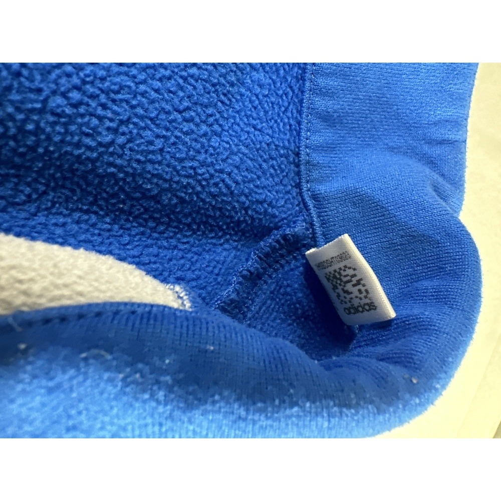 Adidas Jacket Pullover Men's Small S Quarter Zip Climawarm Fleece Blue Gray - Picture 12 of 14